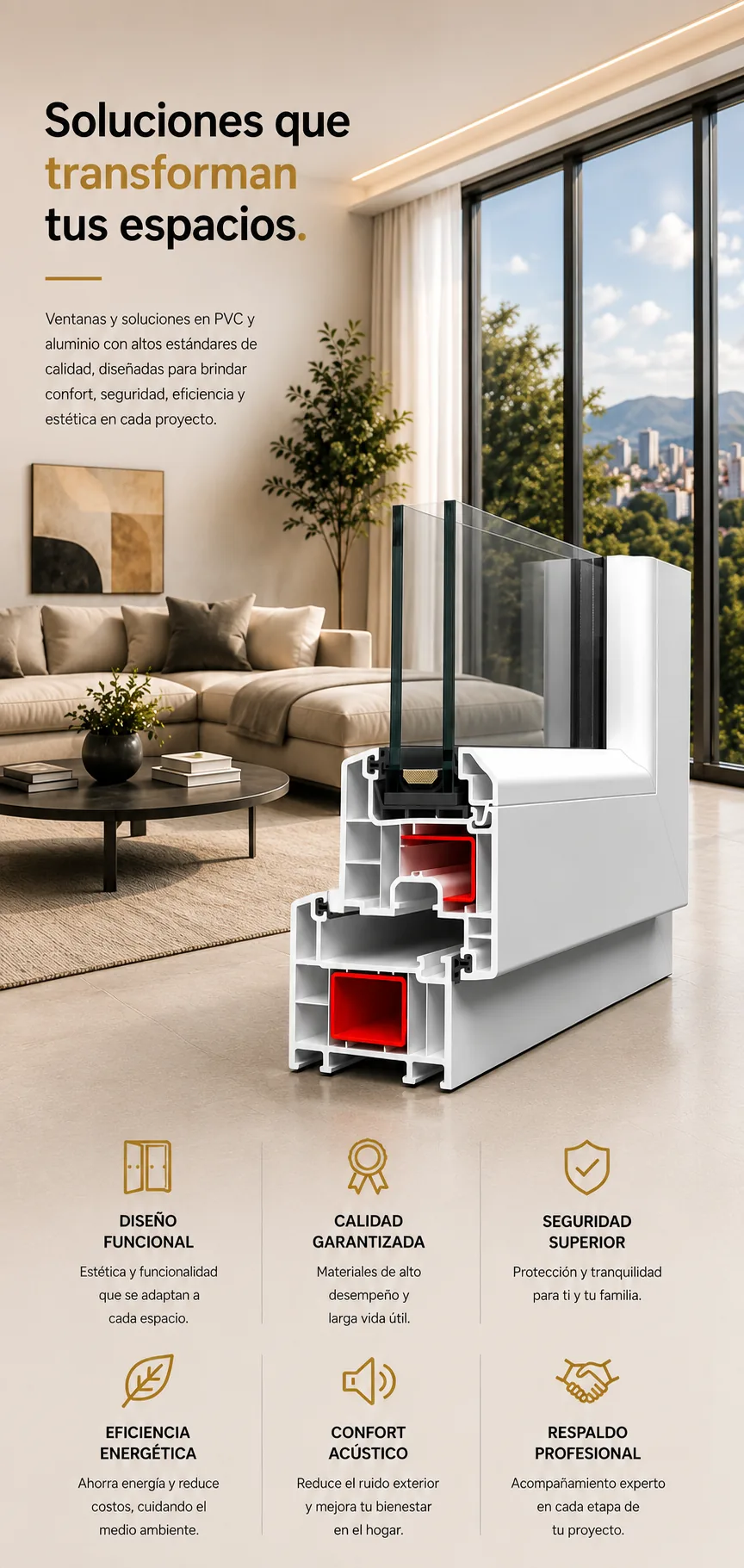 FÖNSTER — Soluciones que transforman tus espacios. Ventanas y soluciones en PVC y aluminio.